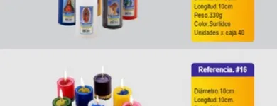 La imagen 2 de la Empresa VELAS Y VELONES CRISTAL S.A.S Tienda de cirios y velas en Medellín ANT