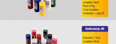 La imagen 5 de la Empresa VELAS Y VELONES CRISTAL S.A.S Tienda de cirios y velas en Medellín ANT