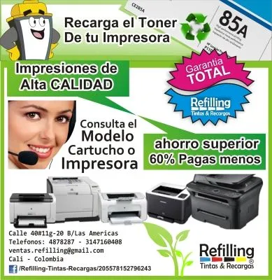 La imagen 8 de la Empresa REFILLING TINTAS & RECARGAS
